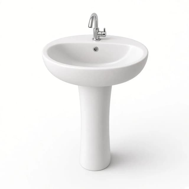 Lavabo sur colonne céramique
